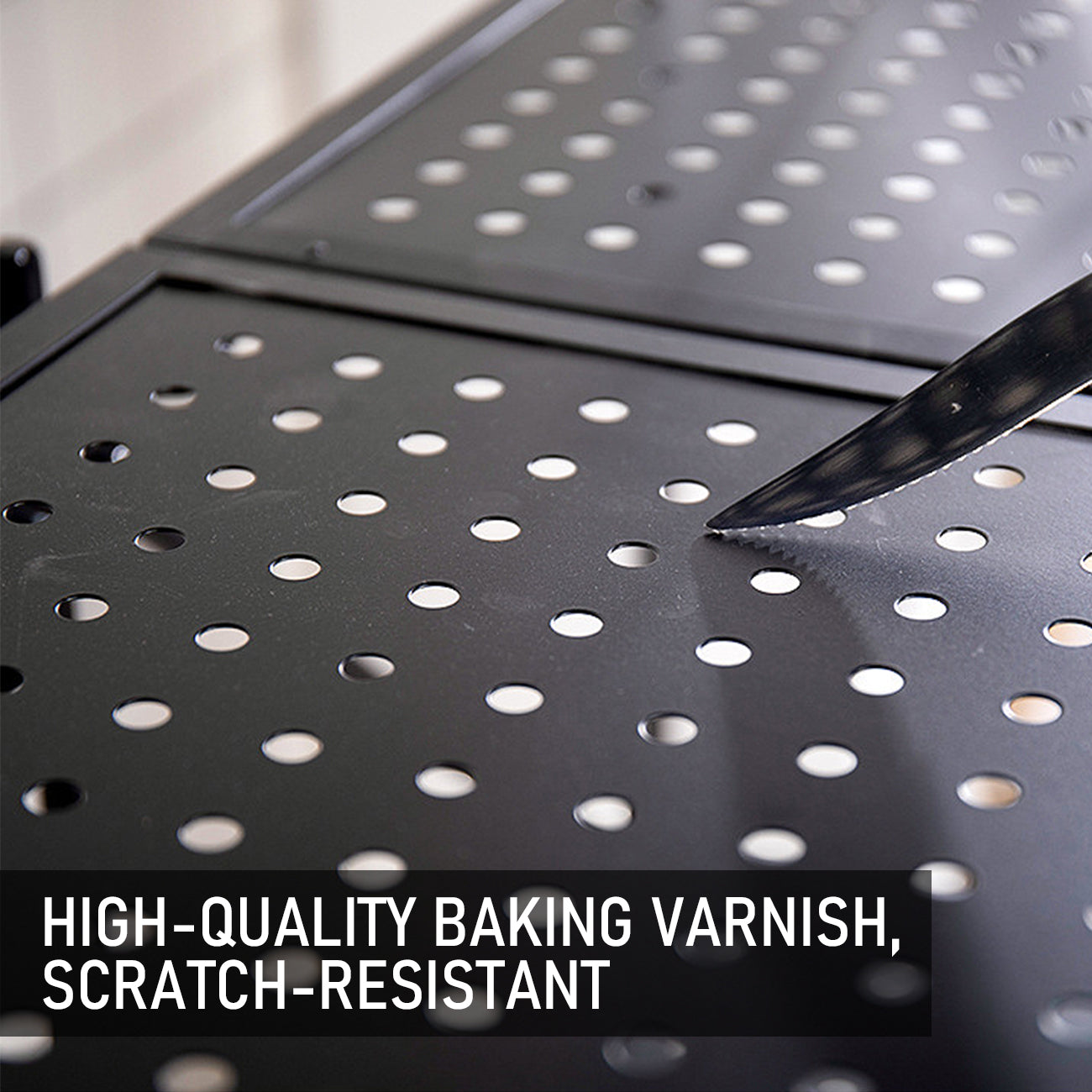 Alston 5 Tier Foldable Shelf Metal Display Rack Floor Standing Storage Capacity 100kg with Wheels for Commercial Retail Stores Bookcase Home Organizer Black