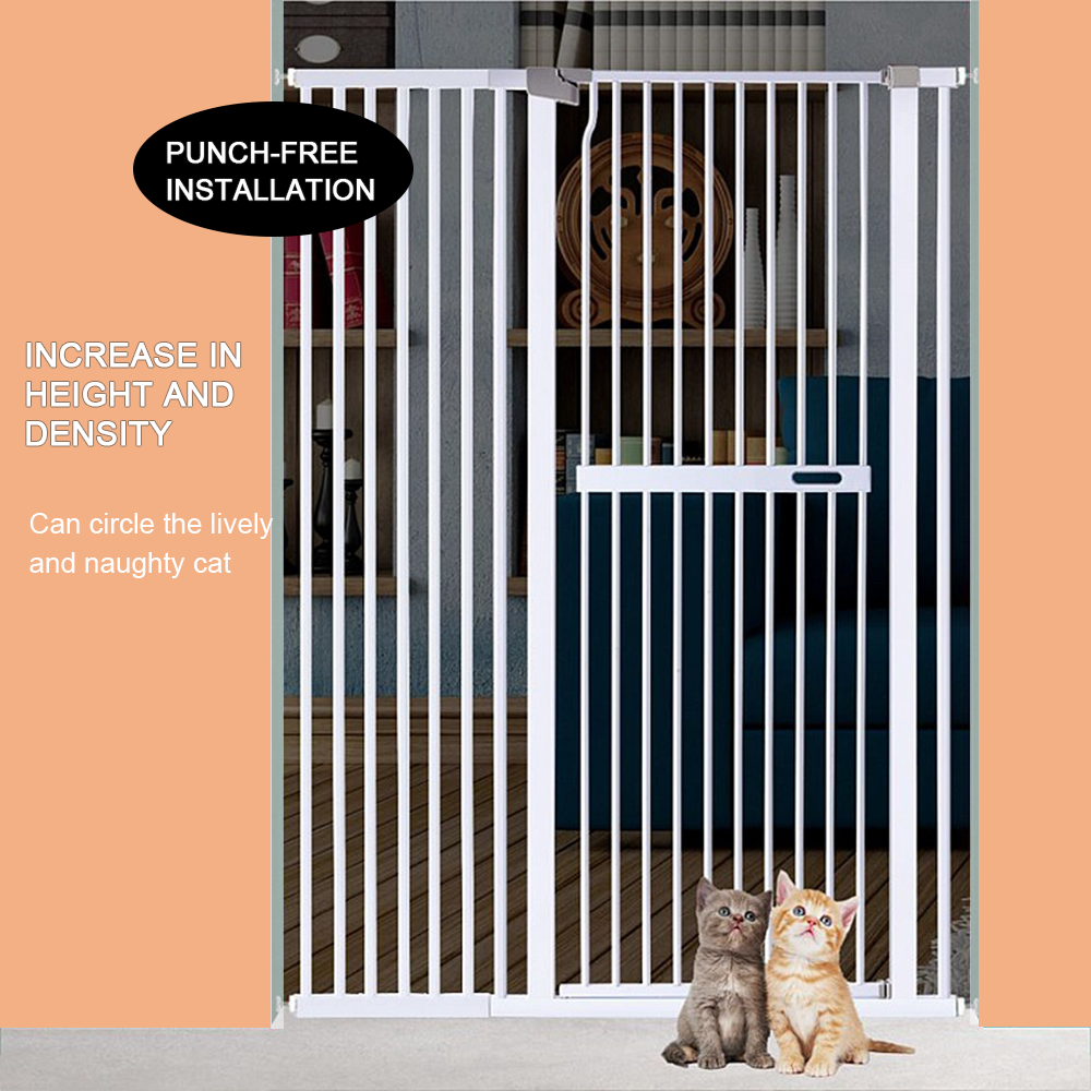 Alston Extra Tall 150cm Baby Pet Security Gate Safety Gate Easy Fit Fence Two Way Opening No Drill Needed Extension Part Width of 10.5/21/32cm Option