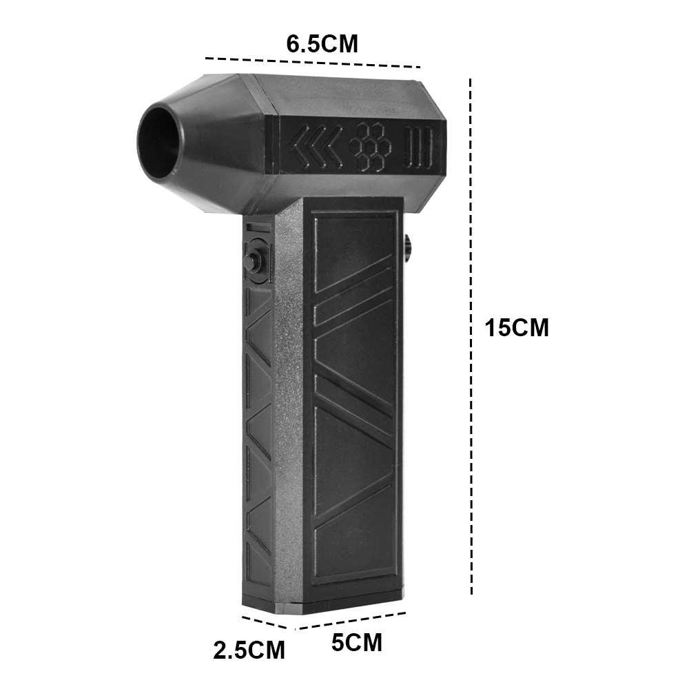 Turbo Air Duster 140000RPM 4 Hour Duration Powerful Mini Handheld Fan Rechargeable Dust Blower Adjustable Speed 2x4000mAh Battery for Home Outdoor Car