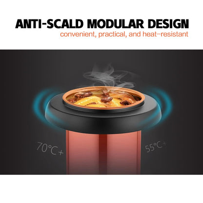 Alston 10l Black Enamel Thick Stainless Steel Electronic Hot Soup Pot Buffet Electric Heating Soup Warmer