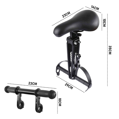 Kids Bike Seat Handlebar Combos Front Mounted for Children Aged 2~5 Years Up to 22kg Fits Most Adult Modern Mountain Bikes Adjustable for Comfort