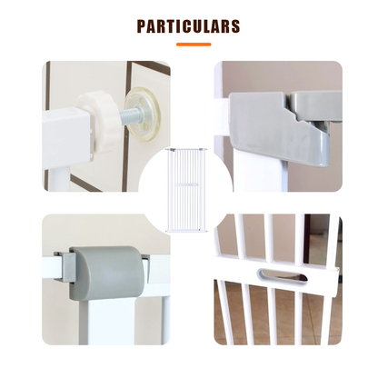 Alston Extra Tall 150cm Baby Pet Security Gate Safety Gate Easy Fit Fence Two Way Opening No Drill Needed Extension Part Width of 10.5/21/32cm Option