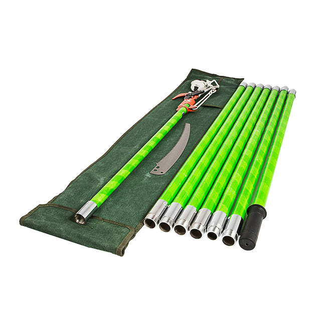 Alston 8M Detachable Pole Pruning Saw Tree Trimmer Extendable Shearing Loppers Hand Pole Saw With Storage Bag Portable Long Reach Yard Garden Pruning Cutter
