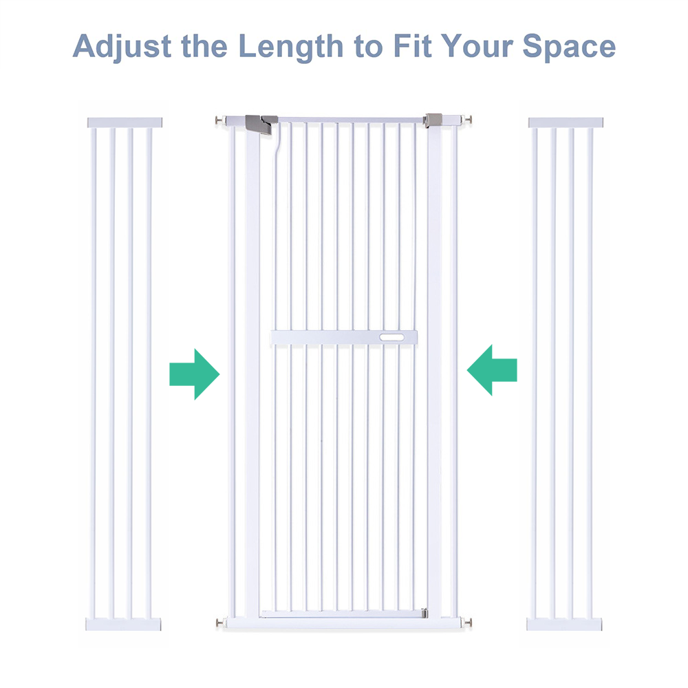 Alston Extra Tall 150cm Baby Pet Security Gate Safety Gate Easy Fit Fence Two Way Opening No Drill Needed Extension Part Width of 10.5/21/32cm Option