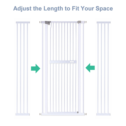 Alston Extra Tall 150cm Baby Pet Security Gate Safety Gate Easy Fit Fence Two Way Opening No Drill Needed Extension Part Width of 10.5/21/32cm Option