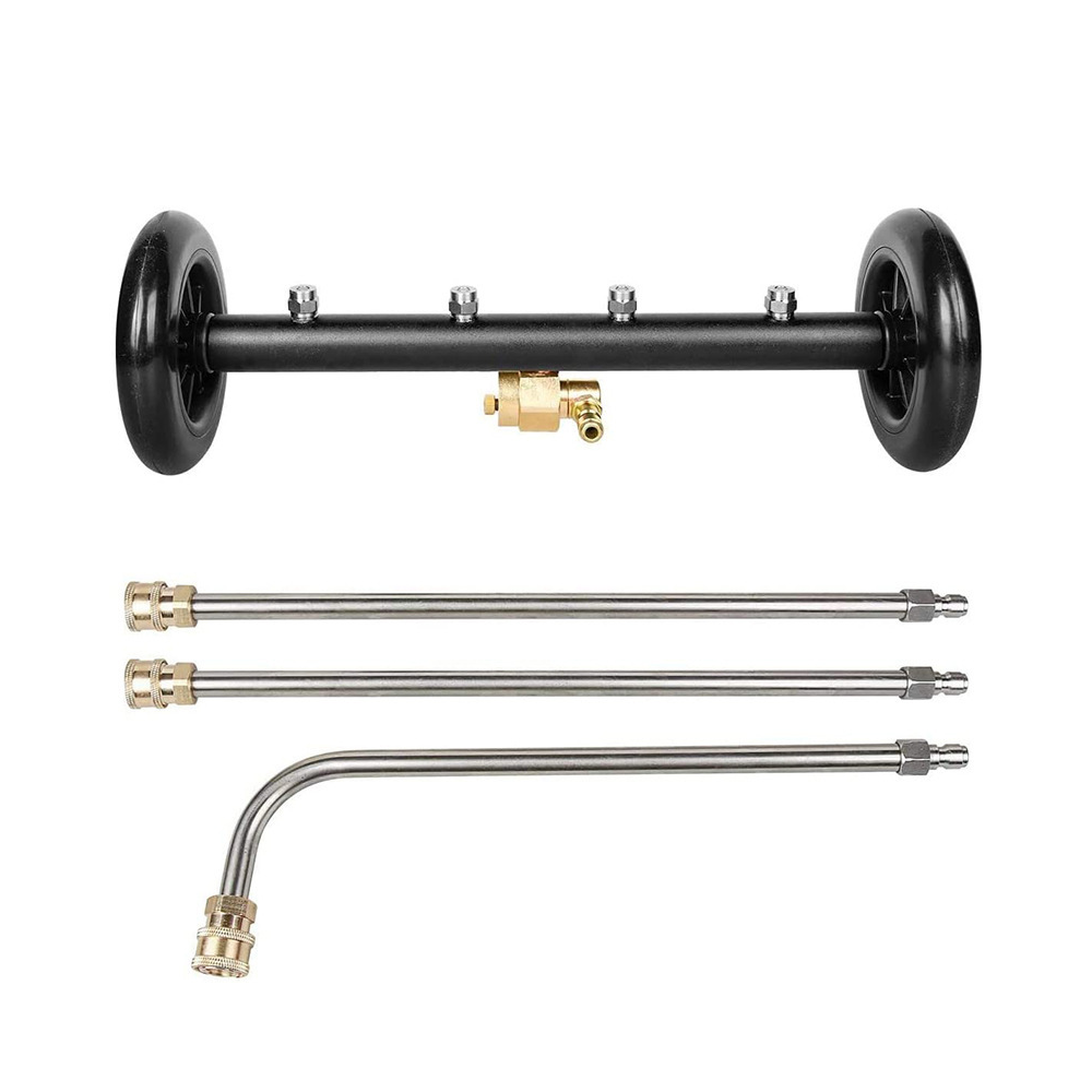 Alston Pressure Water Spray Car Undercarriage Cleaner Washer Max 4000PSI Chassis Washer Surface Cleaner 1/4 Quick Connector with Wands for Car Ground Cleaning