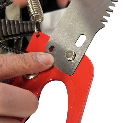 2PCS 34.5cm Pole Saw Blades Heavy Duty Steel Trimmer Blades Pruner Replacement with Style Sharp Saw Tooth Design for High Branch Cutter Tree Trimming