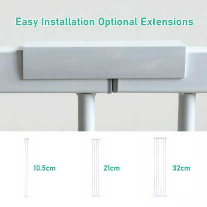 Alston Extra Tall 150cm Baby Pet Security Gate Safety Gate Easy Fit Fence Two Way Opening No Drill Needed Extension Part Width of 10.5/21/32cm Option
