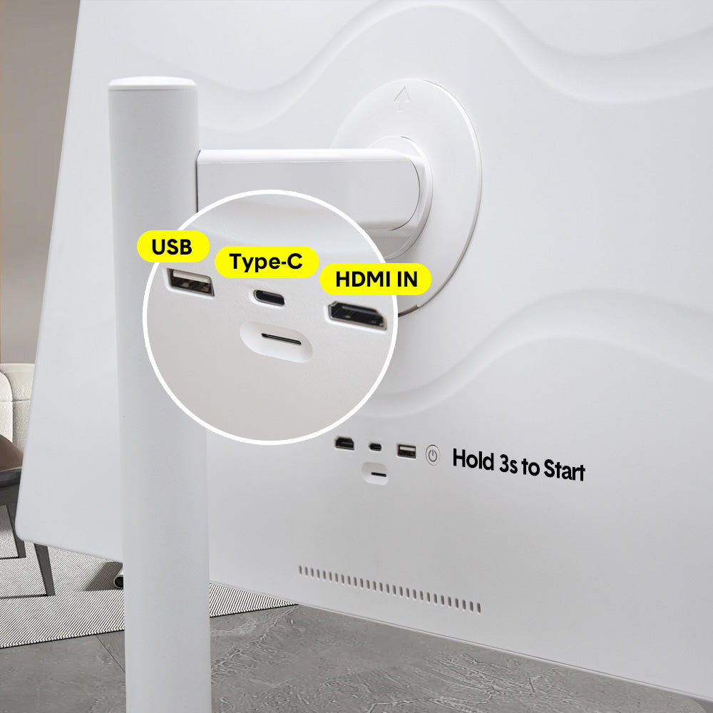 Alston Movable 32 Inch 1080P Smart Screen Rotatable In-cell Touch Screen Support Google Store Cast Screen with Built-in Battery HD Camera Android 12 8+128