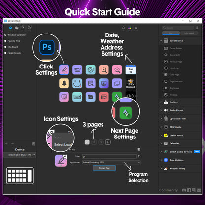 Studio Controller Keyboard Stream Controller Customizable Deck with 15 Shortcut Keys for Multi Applications Triggered in PC for Streaming Studio Work Game