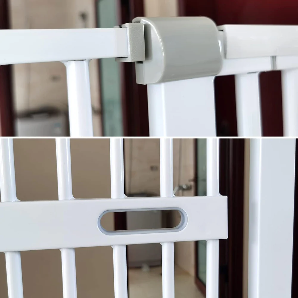Alston Extra Tall 150cm Baby Pet Security Gate Safety Gate Easy Fit Fence Two Way Opening No Drill Needed Extension Part Width of 10.5/21/32cm Option