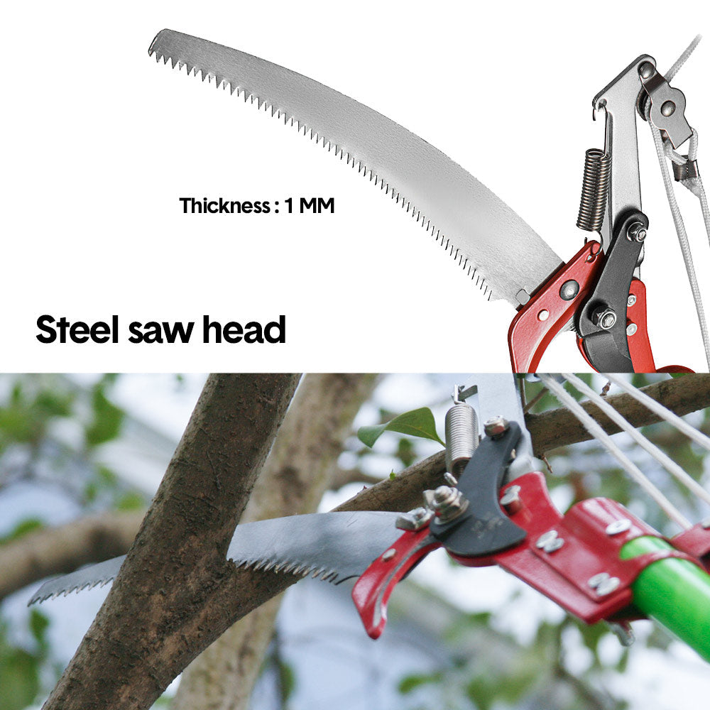 2PCS 34.5cm Pole Saw Blades Heavy Duty Steel Trimmer Blades Pruner Replacement with Style Sharp Saw Tooth Design for High Branch Cutter Tree Trimming