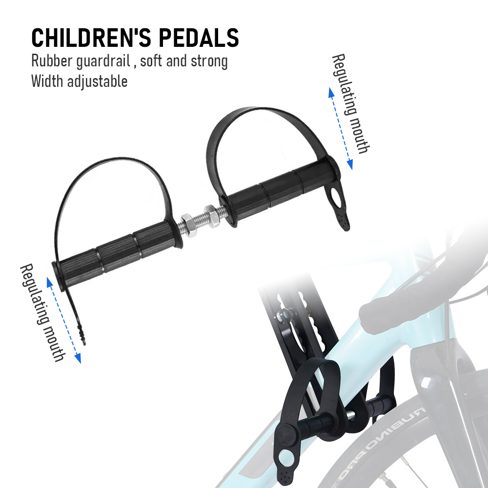 Kids Bike Seat Handlebar Combos Front Mounted for Children Aged 2~5 Years Up to 22kg Fits Most Adult Modern Mountain Bikes Adjustable for Comfort