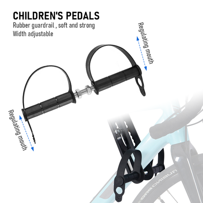 Kids Bike Seat Handlebar Combos Front Mounted for Children Aged 2~5 Years Up to 22kg Fits Most Adult Modern Mountain Bikes Adjustable for Comfort