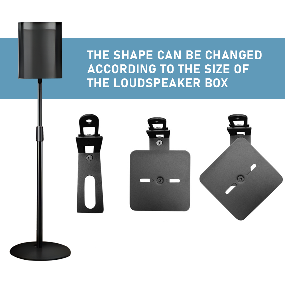 Alston Satellite Speaker Stand Height Adjustable 101-165cm Stand Bookshelf Speaker Stand Set of 2 Floor Stand Mount for Speaker Samsung Q990 Q930 9500s