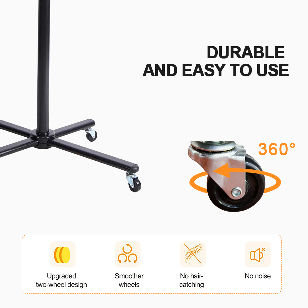 Alston Free Standing Hair Dryer Accelerator Colour 360 Rotating Halo Rolling Salon Equipment Height Adjustable Temperature and Timer Contror Hairdryer