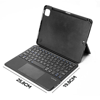 iPad Pro Air11 Inch Case with Keyboard Light Weight Keyboard Case with Built-in Battery Easy-Set Magnetic Stand Removable Protective Case Black