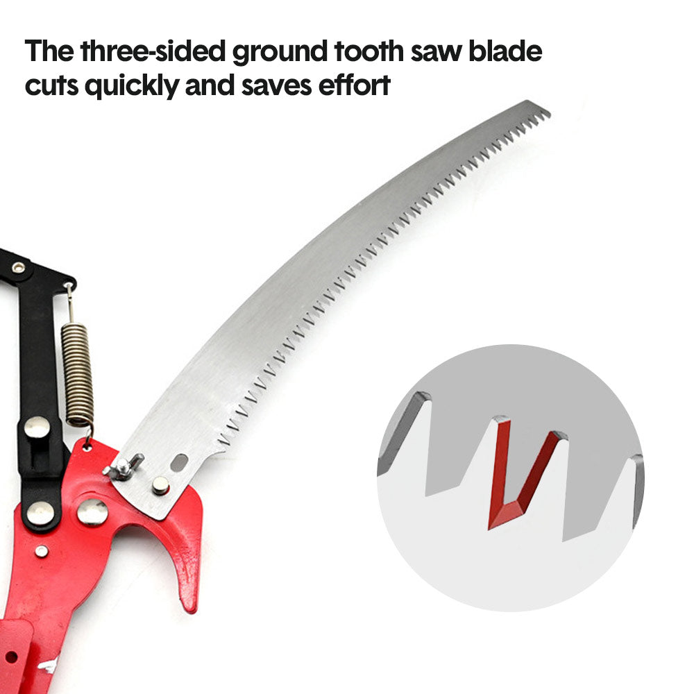 2PCS 34.5cm Pole Saw Blades Heavy Duty Steel Trimmer Blades Pruner Replacement with Style Sharp Saw Tooth Design for High Branch Cutter Tree Trimming