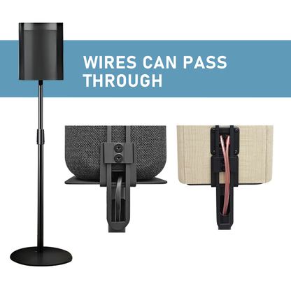 Alston Satellite Speaker Stand Height Adjustable 101-165cm Stand Bookshelf Speaker Stand Set of 2 Floor Stand Mount for Speaker Samsung Q990 Q930 9500s