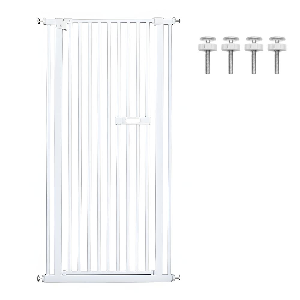 Alston Upgraded Extra Tall 150cm Baby Pet Security Gate Safety Gate Easy Fit Fence Adjustable Width 75-85cm Two Way Opening No Drill Needed Doorway Stairs Hallway