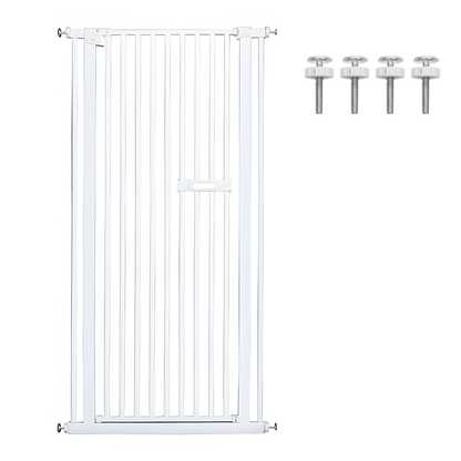 Alston Upgraded Extra Tall 150cm Baby Pet Security Gate Safety Gate Easy Fit Fence Adjustable Width 75-85cm Two Way Opening No Drill Needed Doorway Stairs Hallway