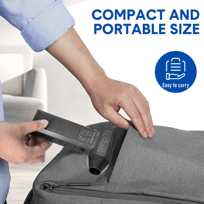 Turbo Air Duster 140000RPM 4 Hour Duration Powerful Mini Handheld Fan Rechargeable Dust Blower Adjustable Speed 2x4000mAh Battery for Home Outdoor Car