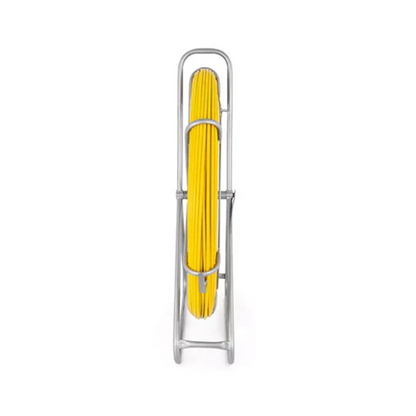 Alston 6mm 130M Fish Tape Puller Fiberglass Rodder with Steel Reel Cage Traceable Cable Duct Rodder Snake Copper Guiding Wire Telstra NBN Tool Non-Conduct